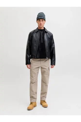 Jack Jones Jpstkane Barkley Cargo Pant Noos Erkek Kahverengi Pantolon 12258150-15-Crockery - 3