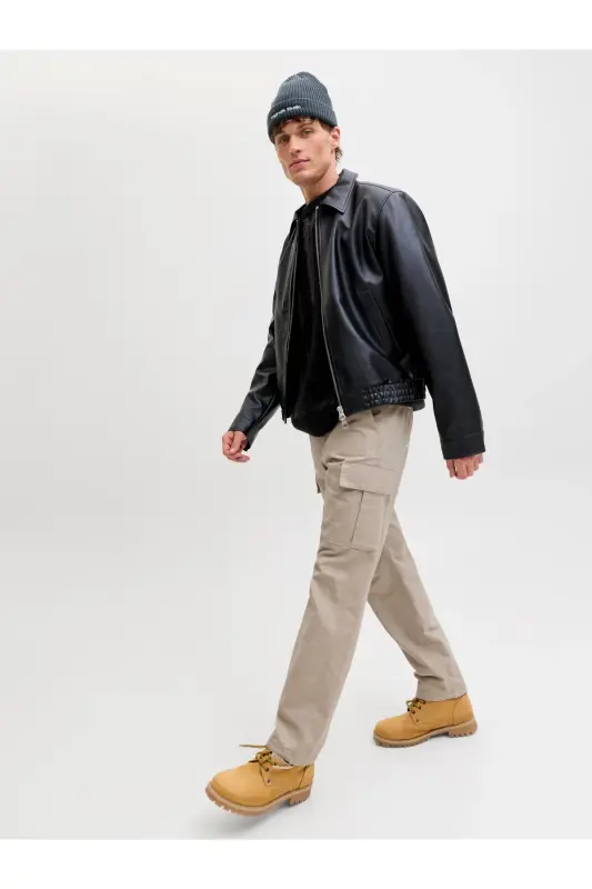 Jack Jones Jpstkane Barkley Cargo Pant Noos Erkek Kahverengi Pantolon 12258150-15-Crockery - 5