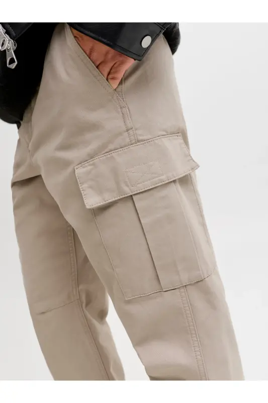 Jack Jones Jpstkane Barkley Cargo Pant Noos Erkek Kahverengi Pantolon 12258150-15-Crockery - 6