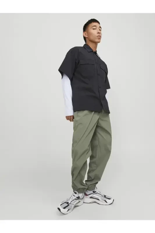 Jack Jones Jpstkarl Jjhook Jogger Ln Erkaklar uchun yashil shim - 5