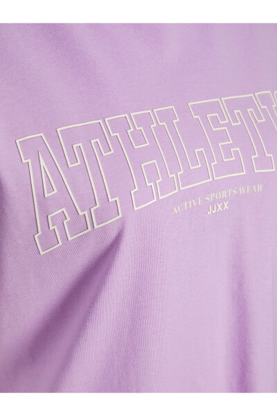Jack Jones Jxınez Rlx Ss Tee Jrs Purple Tshirt - JACK & JONES (1)