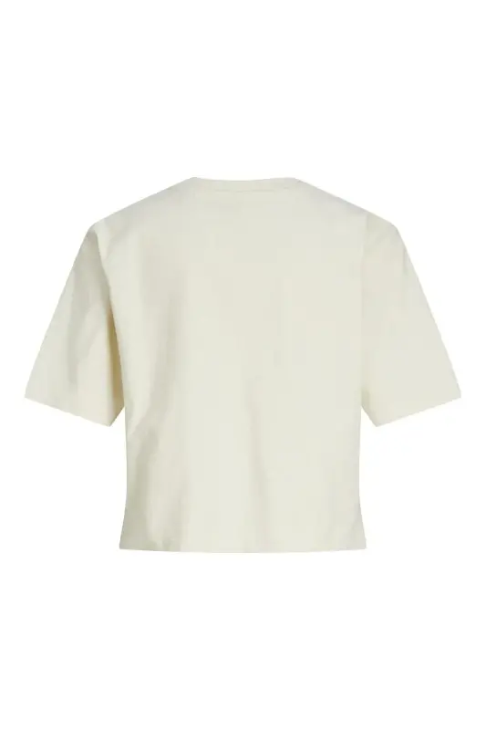 Jack Jones Jxjoda Soft Rlx Ss Tee Jrs Kadın Beyaz Tshirt 12244372-01 - Beyaz - 8