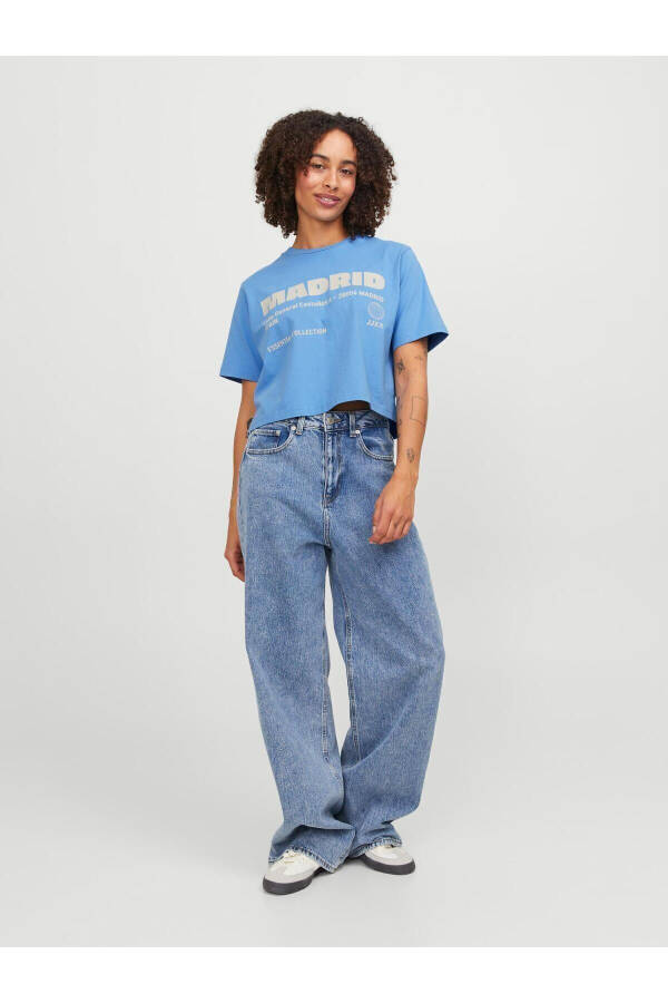 Jack Jones Jxjoda Soft Rlx Ss Tee Jrs Women's Blue T-shirt - 3