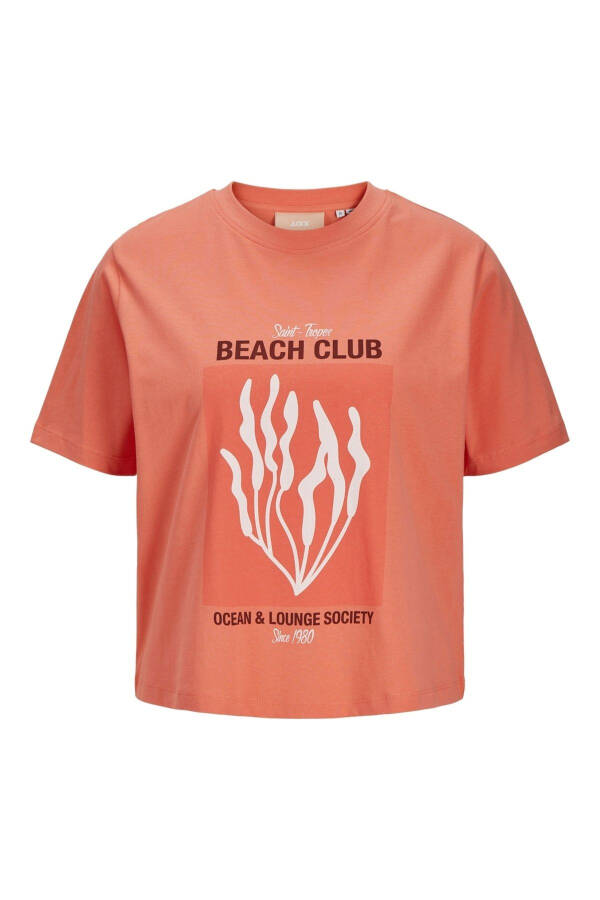 Jack Jones Jxsally Reg Oneck Ss Tee Jrs Women's Orange T-shirt - 1