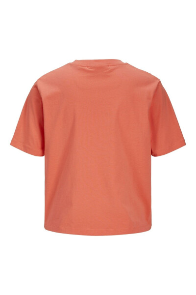 Jack Jones Jxsally Reg Oneck Ss Tee Jrs Women's Orange T-shirt - JACK & JONES (1)