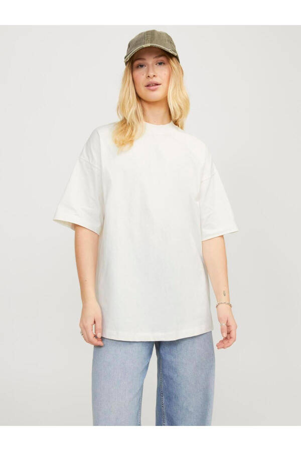 Jack Jones Jxvalerıa Ovs Ss Tee Jrs Sn Women's Beige T-shirt - 1