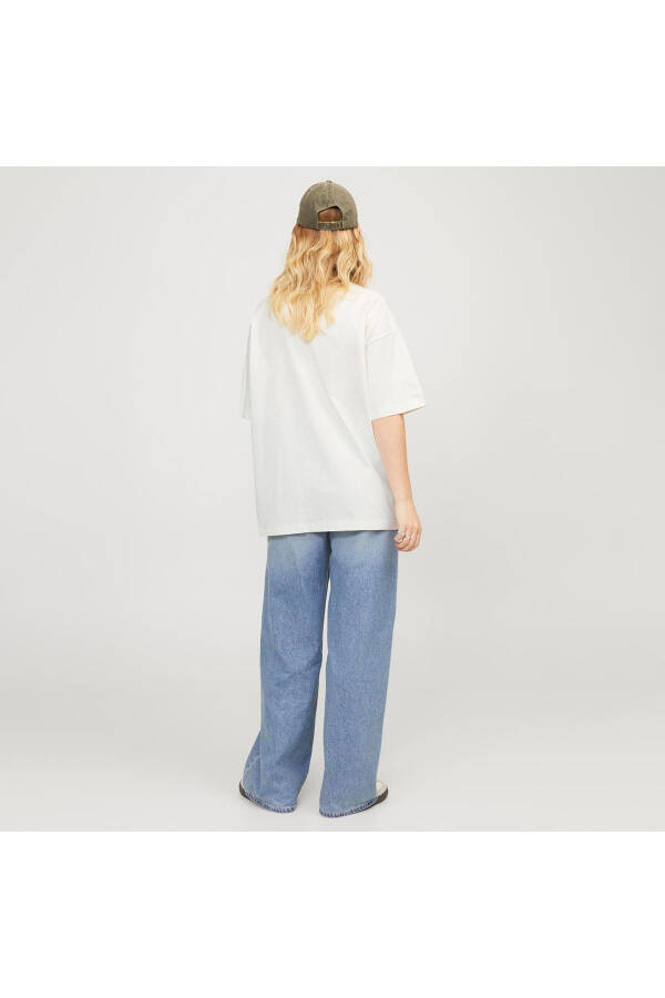 Jack Jones Jxvalerıa Ovs Ss Tee Jrs Sn Women's Beige T-shirt - 2