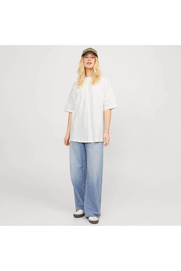 Jack Jones Jxvalerıa Ovs Ss Tee Jrs Sn Women's Beige T-shirt - 3