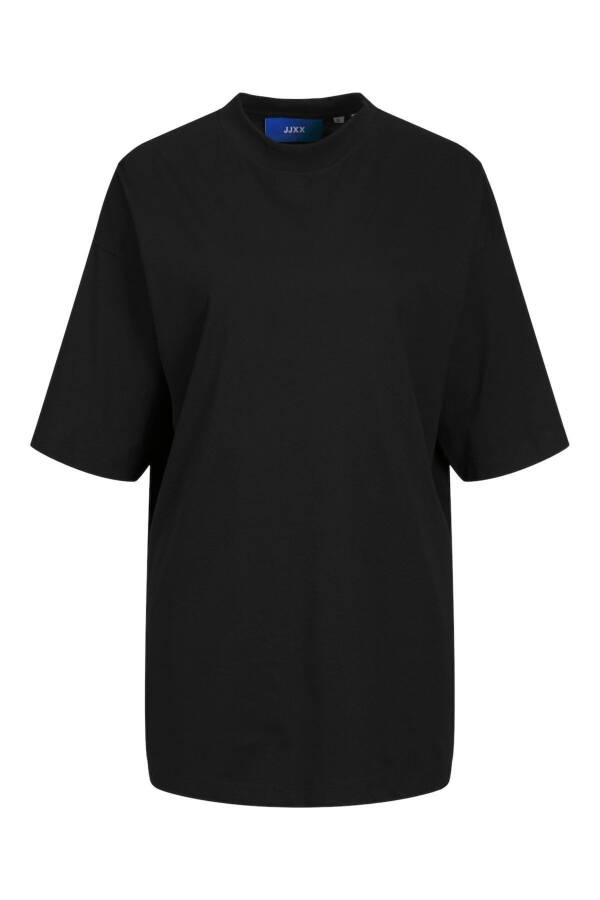 Jack Jones Jxvalerıa Ovs Ss Tee Jrs Sn Женская черная футболка - 7