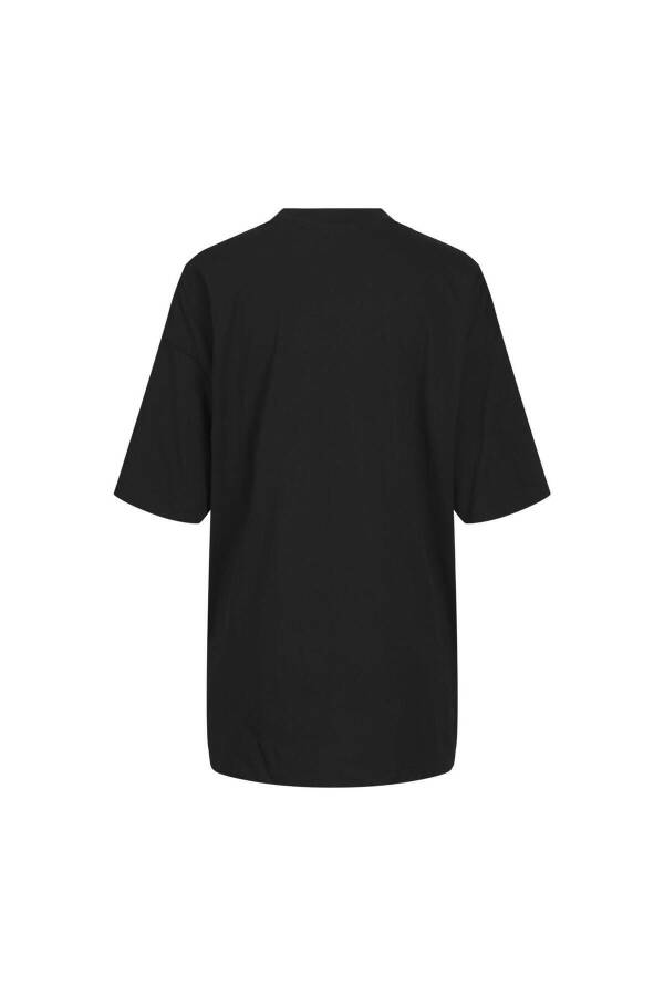 Jack Jones Jxvalerıa Ovs Ss Tee Jrs Sn Женская черная футболка - 2