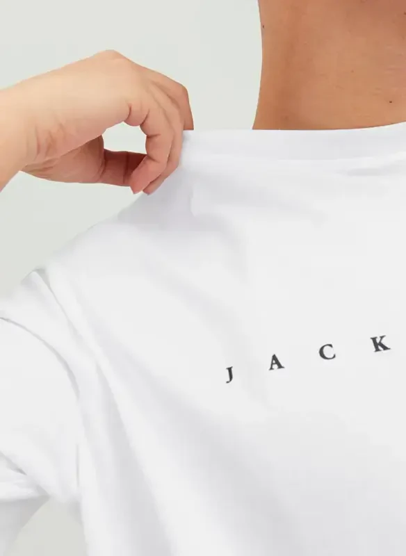 Jack & Jones Круглый Вырез Белый Мужской Футболка JJESTAR JJ TEE SS NOOS - 1