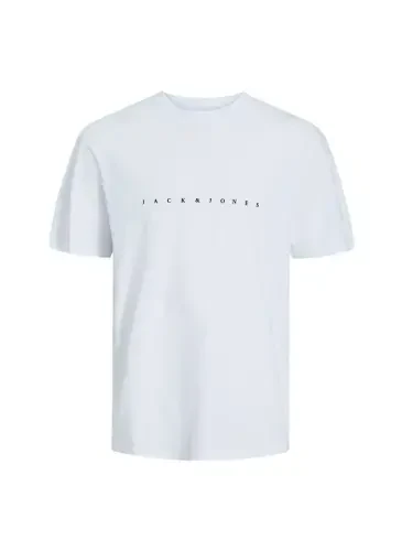 Jack & Jones Круглый Вырез Белый Мужской Футболка JJESTAR JJ TEE SS NOOS - JACK & JONES (1)