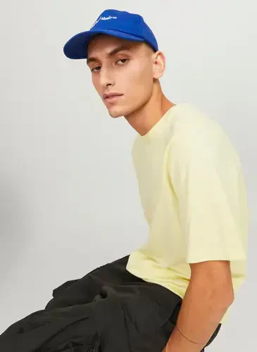 Jack & Jones Круглый Вырез Крем Мужская Футболка JJEORGANIC BASIC TEE SS O-NECK NOOS - 3