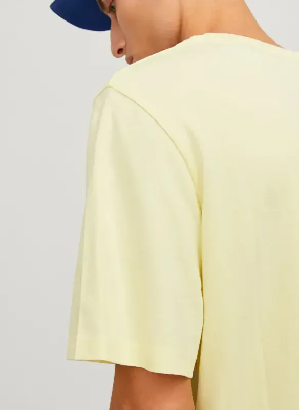Jack & Jones Круглый Вырез Крем Мужская Футболка JJEORGANIC BASIC TEE SS O-NECK NOOS - 5