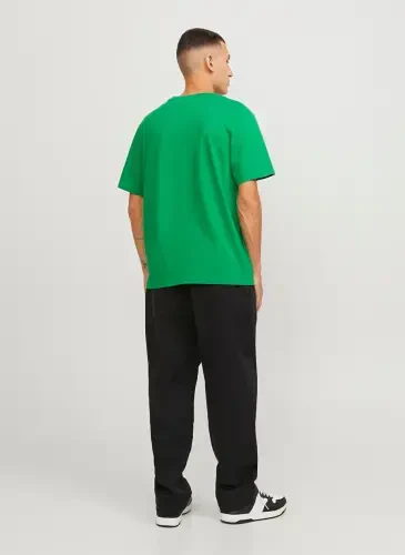 Jack & Jones Круглый Вырез Зеленая Мужская Футболка JJEORGANIC BASIC TEE SS O-NECK NOOS - 6