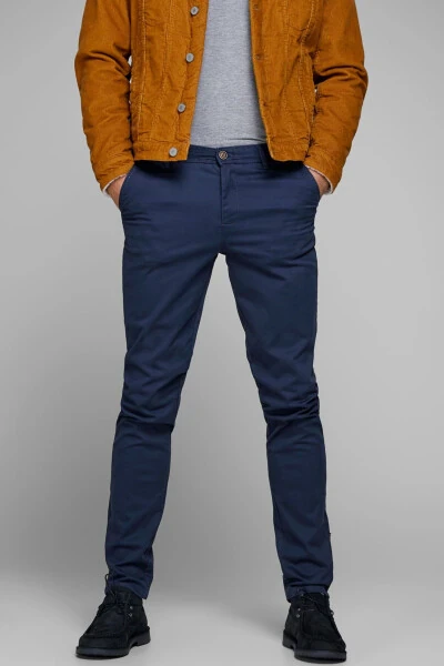 Jack Jones Marco Chino Navy Blue Men's Pants - 5