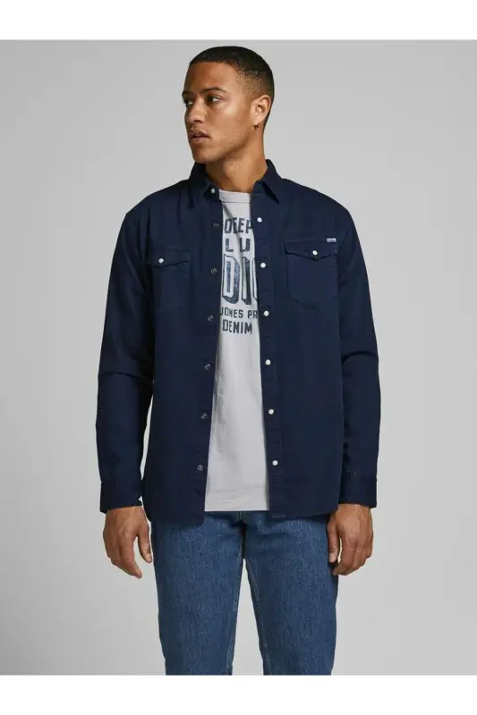 Jack Jones Men's Denim Shirt, from Jjesherı 12138115 - 7