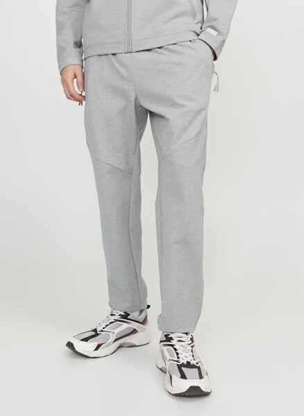 Jack & Jones Men's Slim Fit Grey Melange Sweatpants - 22