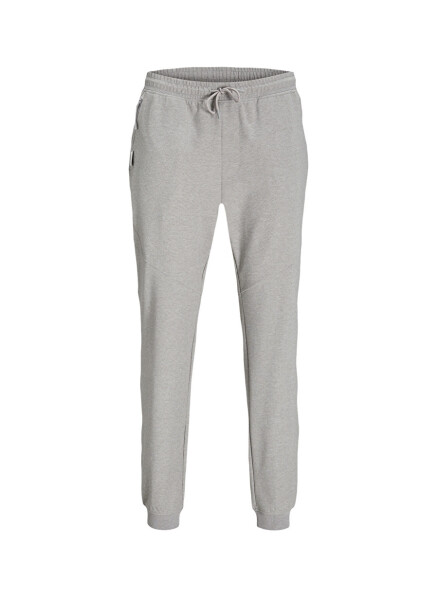 Jack & Jones Men's Slim Fit Grey Melange Sweatpants - 8