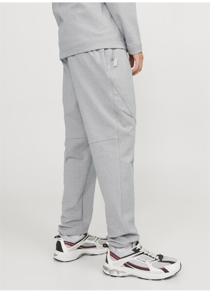 Jack & Jones Men's Slim Fit Grey Melange Sweatpants - 41