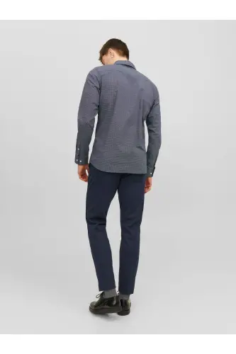 JACK JONES Мужские брюки чинос 12237523-Navy Blazer - 4