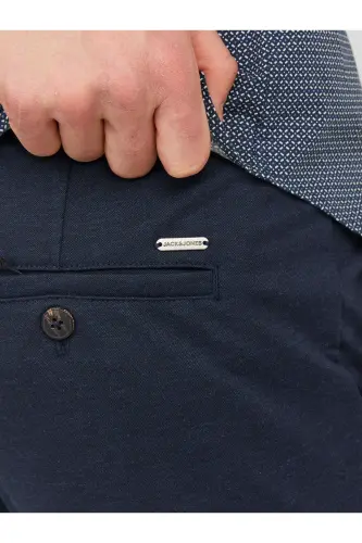 JACK JONES Мужские брюки чинос 12237523-Navy Blazer - 5