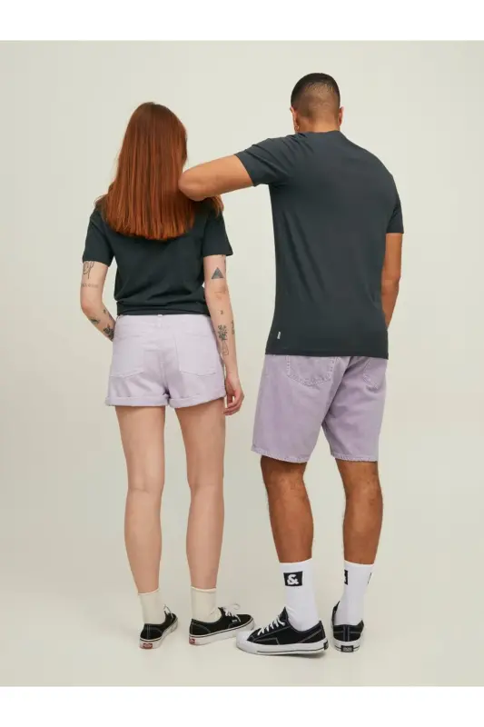 Jack Jones Organıc Basıc Tişört 12156101-Gri - 4