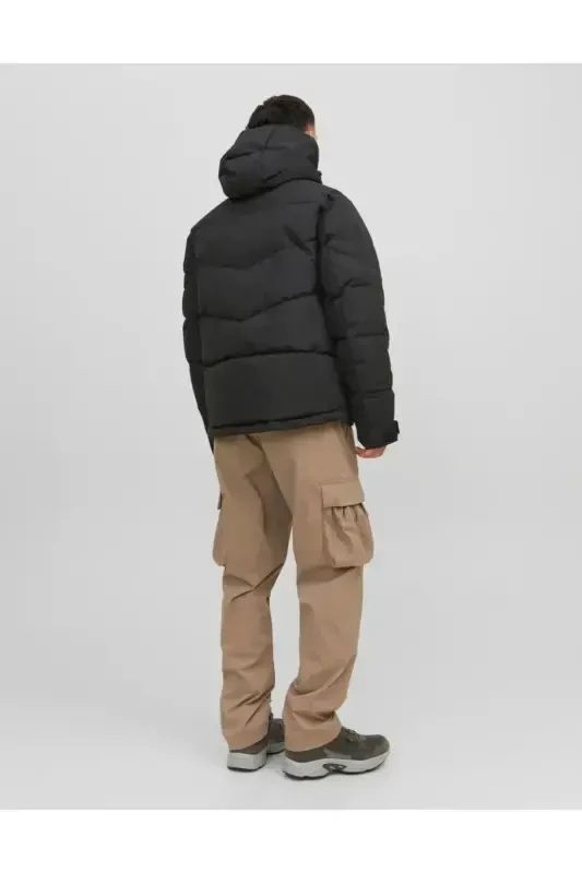 Jack Jones Otto Puffer Erkak Mont-Black - 4