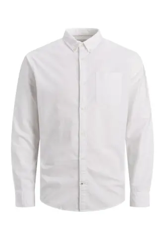 Jack Jones Oxford Erkek Gömlek 12182486 - BEYAZ 