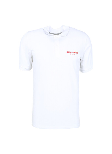 Jack & Jones Polo Collar White Men's T-Shirt - 1