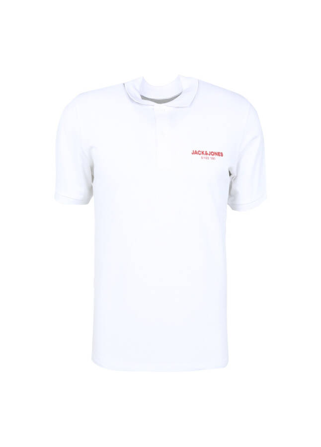 Jack & Jones Polo Collar White Men's T-Shirt - 3