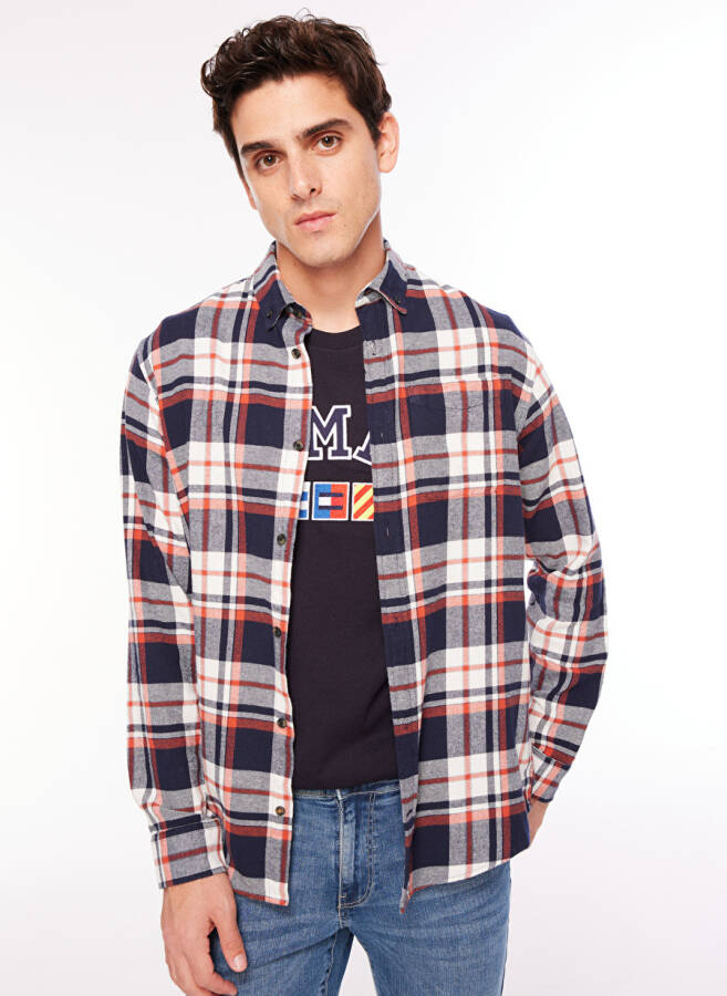 Jack & Jones Qizil Erkak Ko'ylak - 1