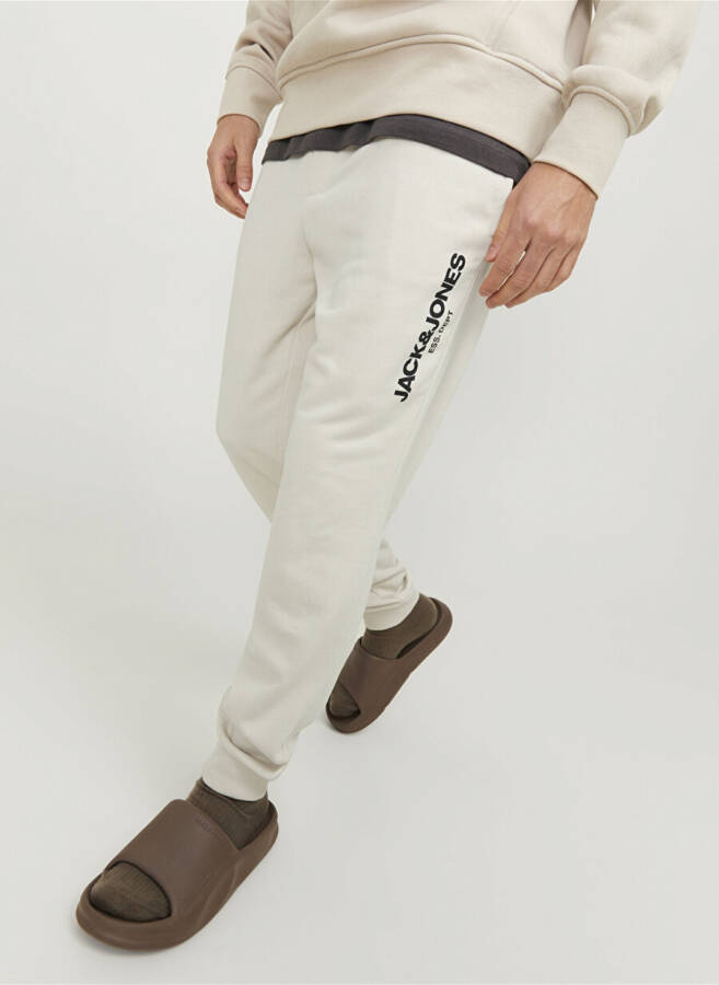 Jack & Jones Regular Fit Cream Men's Sweatpants JPSTGORDON JJGALE SWEAT PANTS NAF - 13