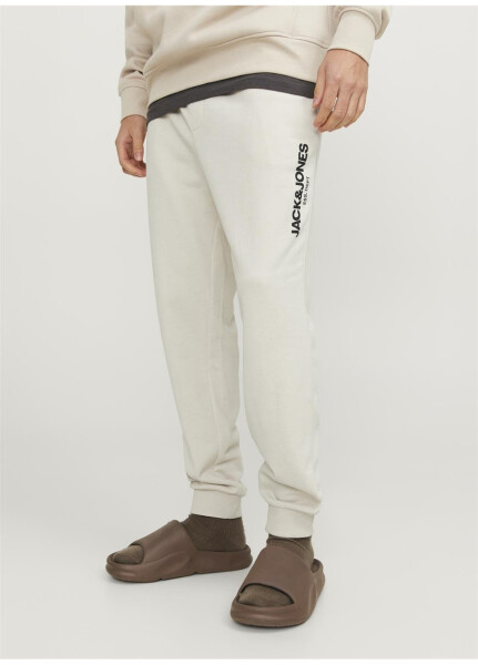 Jack & Jones Regular Fit Cream Men's Sweatpants JPSTGORDON JJGALE SWEAT PANTS NAF - 17