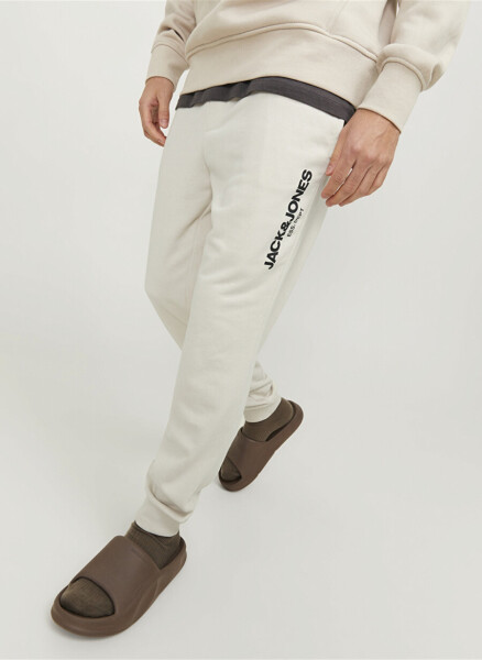 Jack & Jones Regular Fit krem rangli erkaklar uchun sport shim JPSTGORDON JJGALE SWEAT PANTS NAF - 13