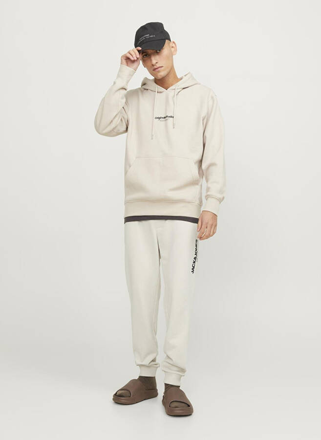 Jack & Jones Regular Fit krem rangli erkaklar uchun sport shim JPSTGORDON JJGALE SWEAT PANTS NAF - 8