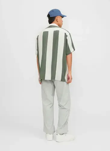 Jack & Jones Relaxed Haki Erkak Ko'ylak JCOJEFF AOP RESORT SHIRT SS RELAX L - 6