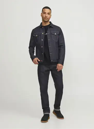 Jack & Jones Round Neck Black Men's T-Shirt RDDLUCA TEE S/S CREW NECK NOOS - 5