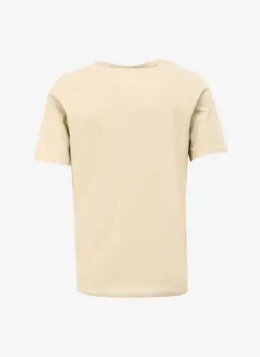 Jack & Jones Round Neck Light Brown Men's T-Shirt JPRBLUMALIK SS TEE CREW NECK FST - 2