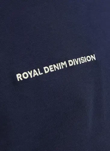 Jack & Jones Round Neck Navy Blue Men's T-Shirt RDDODIS TEE S/S CREW NECK SN - 9