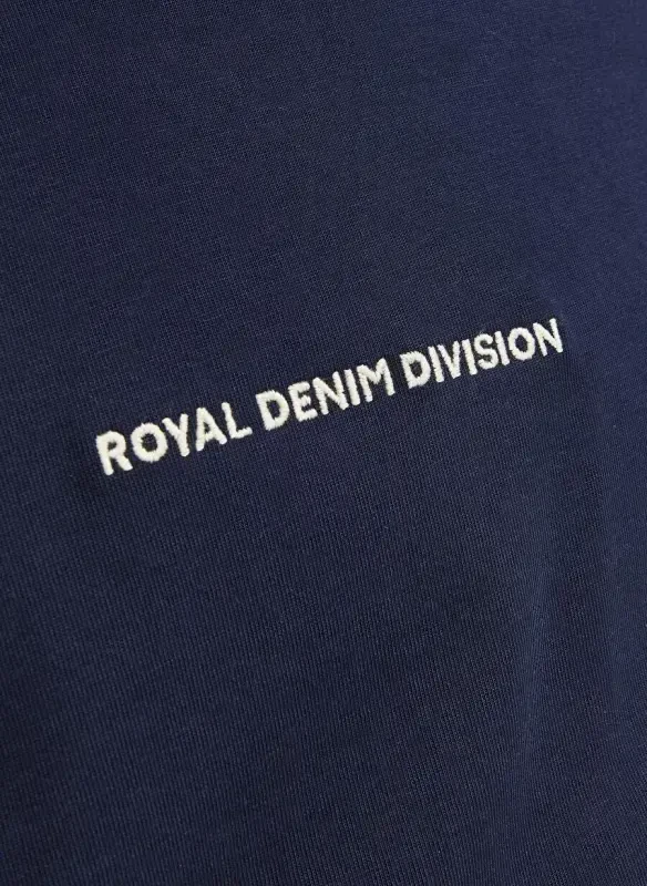 Jack & Jones Round Neck Navy Blue Men's T-Shirt RDDODIS TEE S/S CREW NECK SN - 9