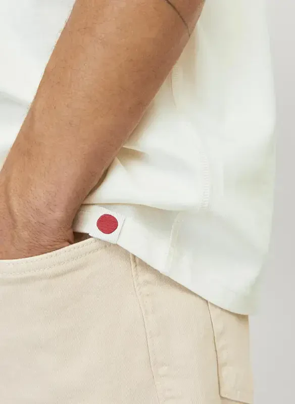 Jack & Jones Round Neck Off White Men's T-Shirt RDDODIS TEE S/S CREW NECK SN - 4