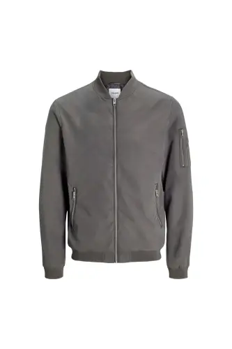 Jack & Jones Rush Men Gray Jacket (12165203-CLK)-Castlerock - 7