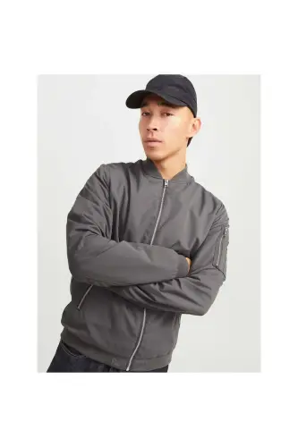 Jack & Jones Rush Мужская серая куртка (12165203-CLK)-Castlerock - 4