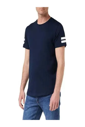 Jack Jones Sergeant Logo Erkek Tişört Lacivert - Lacivert-Sergeant - 4