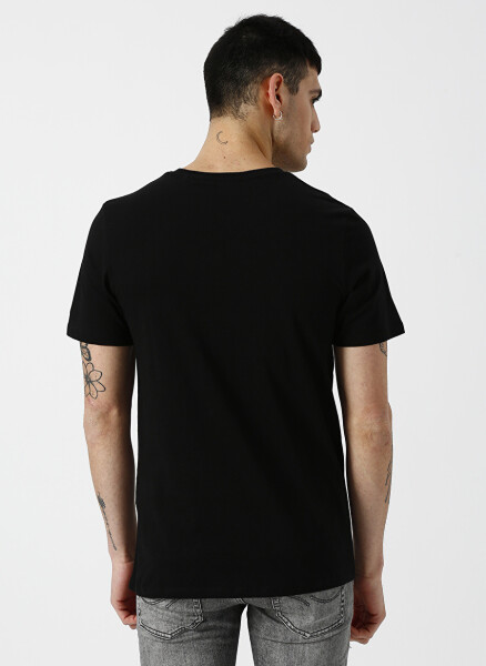 Jack & Jones Siyah Erkek T-Shirt 12151955 - 4