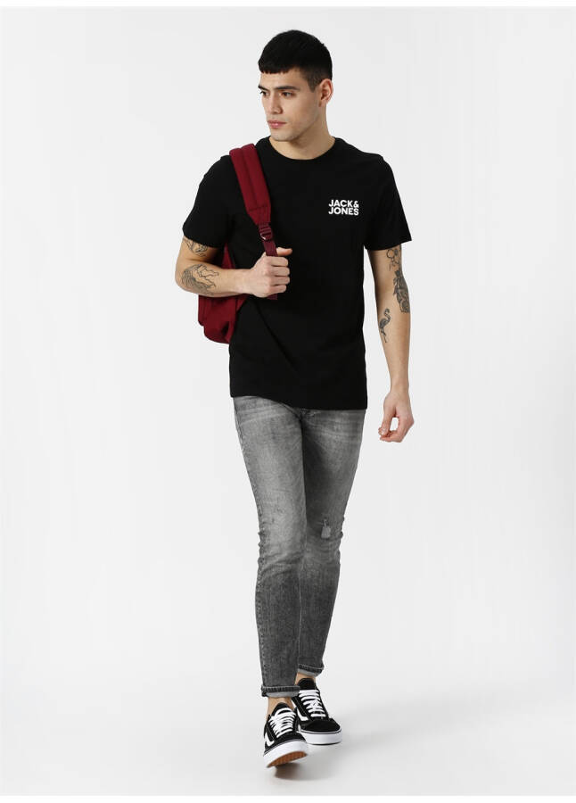 Jack & Jones Siyah Erkek T-Shirt 12151955 - 6