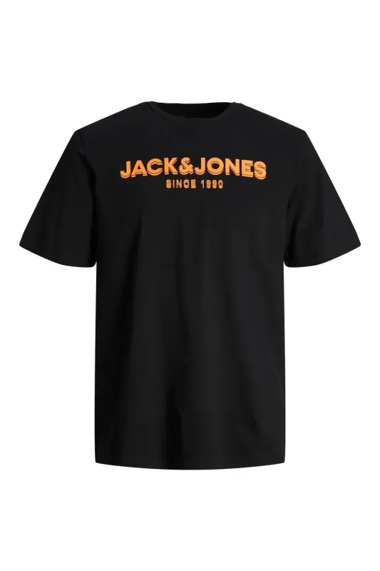 Jack Jones Snorkle Tee Ss Crew Neck Fst Erkek Siyah Tshirt 12238844-02-Siyah - 1