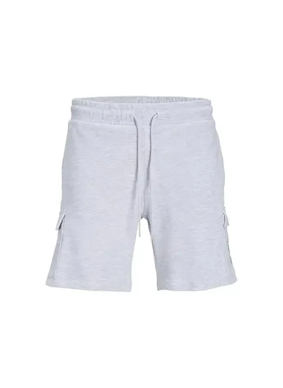 Jack & Jones Шорты мужские белые с логотипом JPSTLOGO SWEAT SHORTS 2 COL SN GMS - JACK & JONES