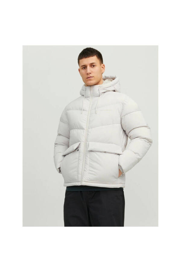 Jack & Jones Vesterbro Puffer, Erkaklar uchun bej rangli kaputli ko'ylagi - 1